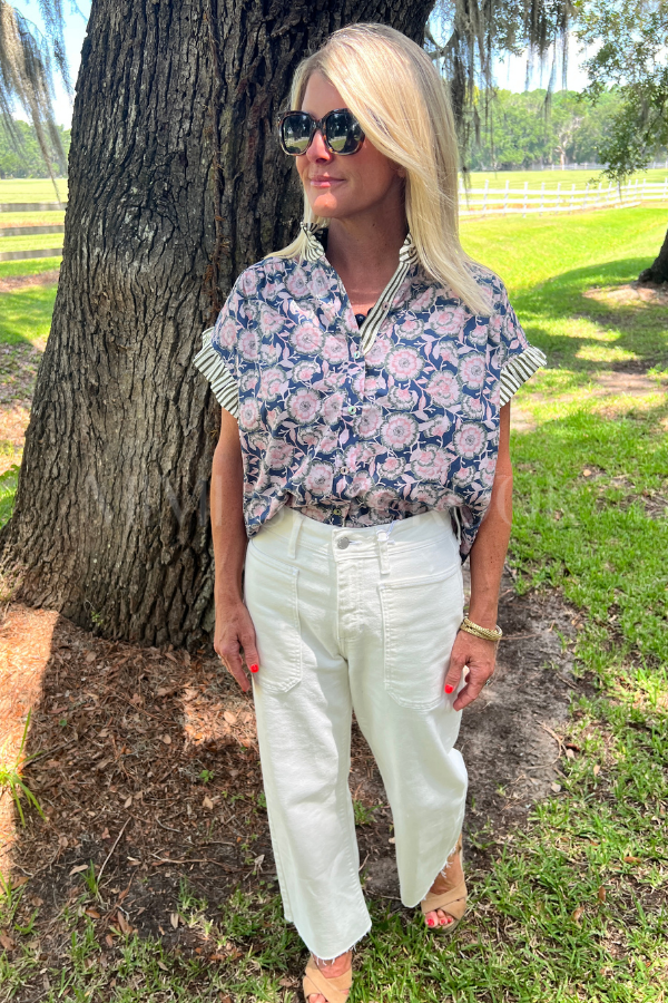 Newell top, navy
