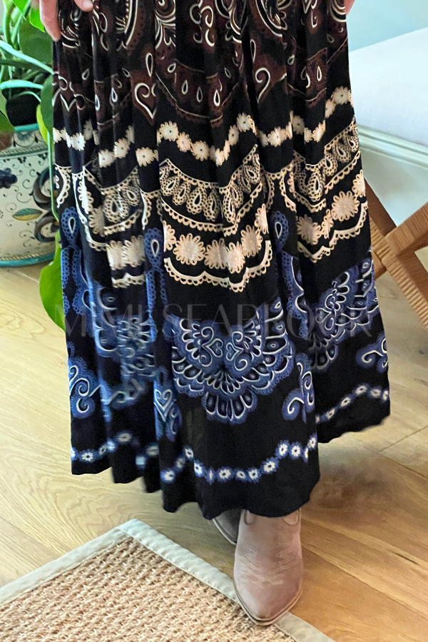 Nicole Strapless Maxi Dress by Farm Rio