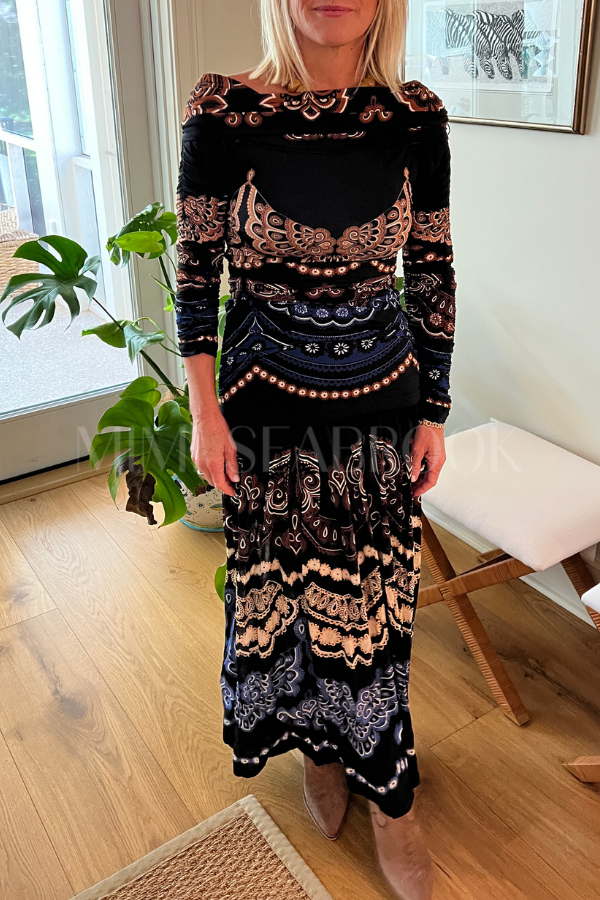 Nicole Strapless Maxi Dress by Farm Rio