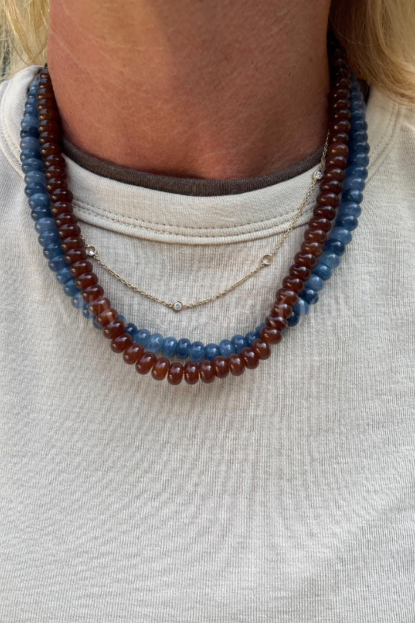 North Inlet Necklace, blue gray