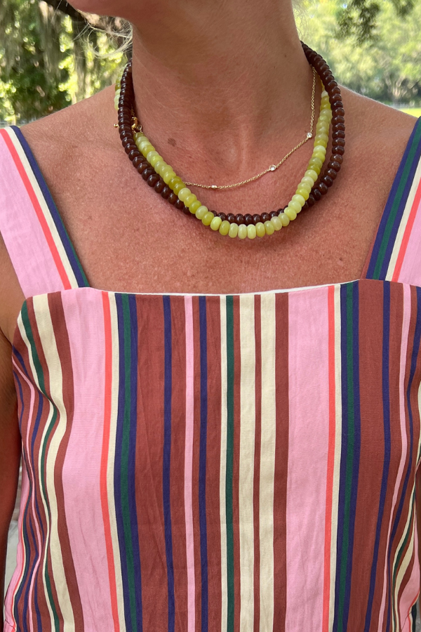 North Inlet necklace, pinkish purple