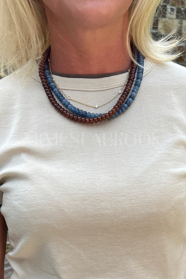 North Inlet necklace, plum jade