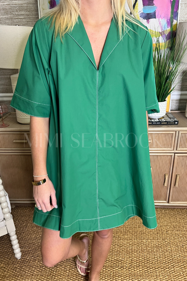 O'Brien dress, green