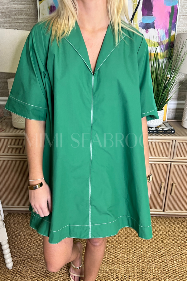 O'Brien dress, green