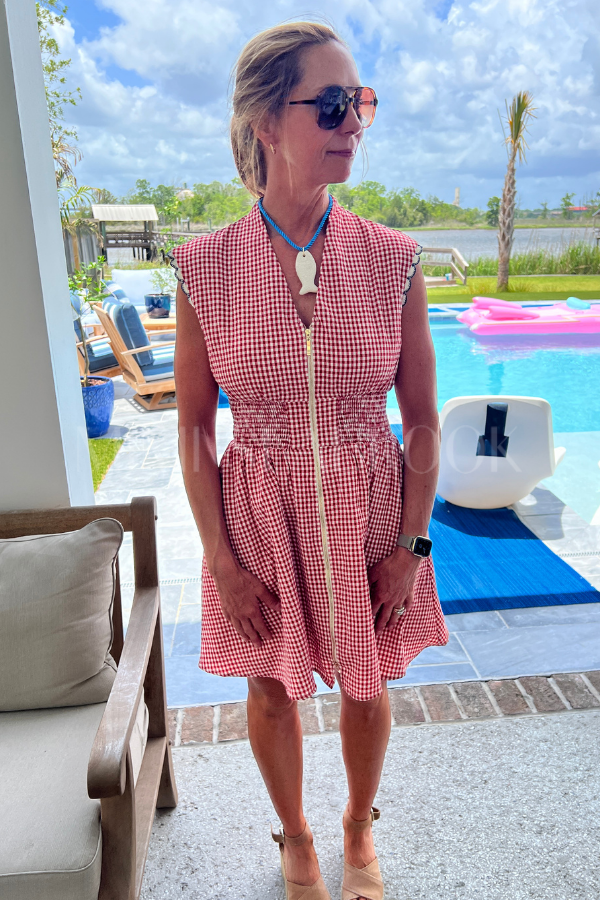Oakley dress, red