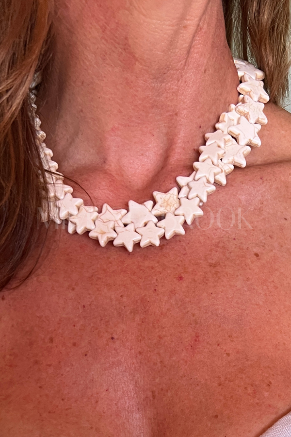 Oceanic Sea Star Necklace, coconut