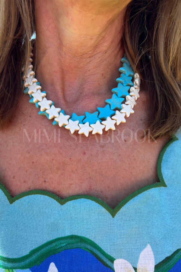 Oceanic Sea Star Necklace, coconut