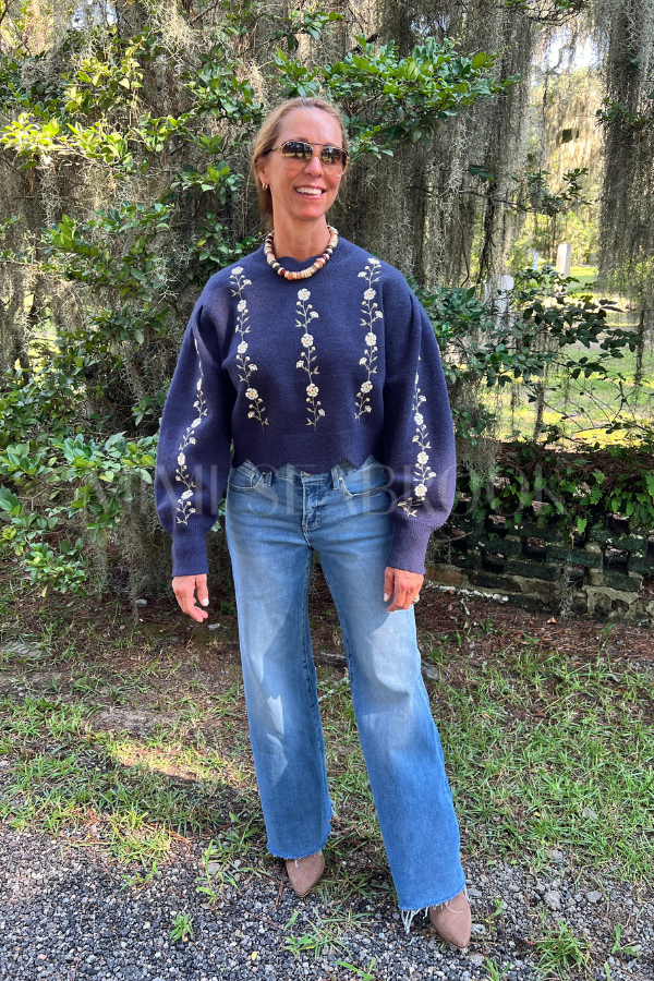 Emaline sweater, navy