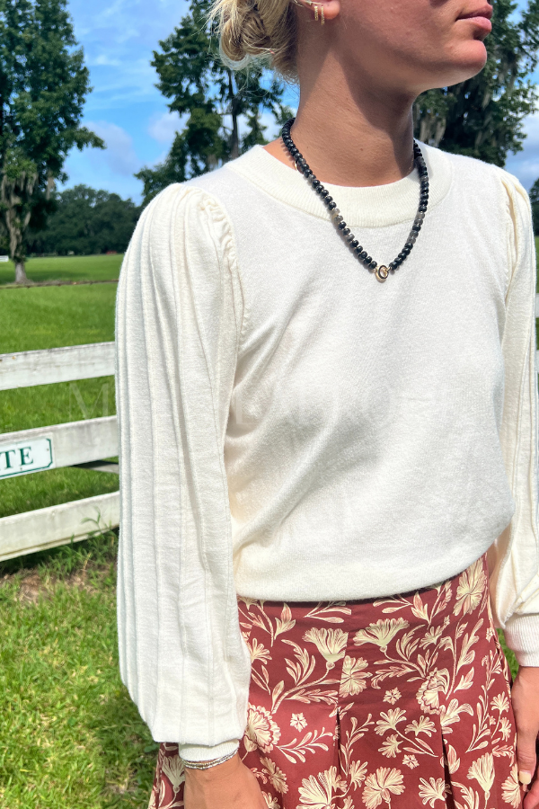 Oliver sweater, ivory