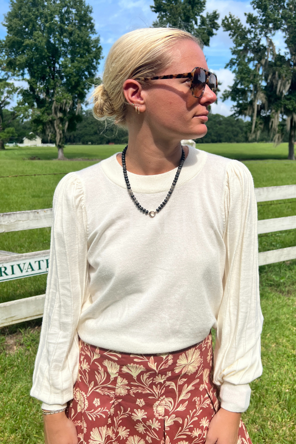 Oliver sweater, ivory