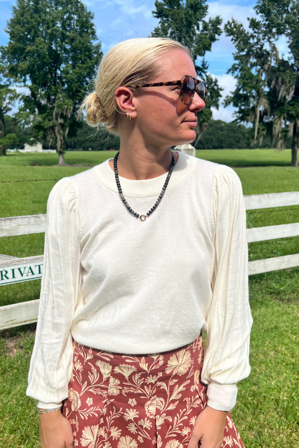 Oliver sweater, ivory