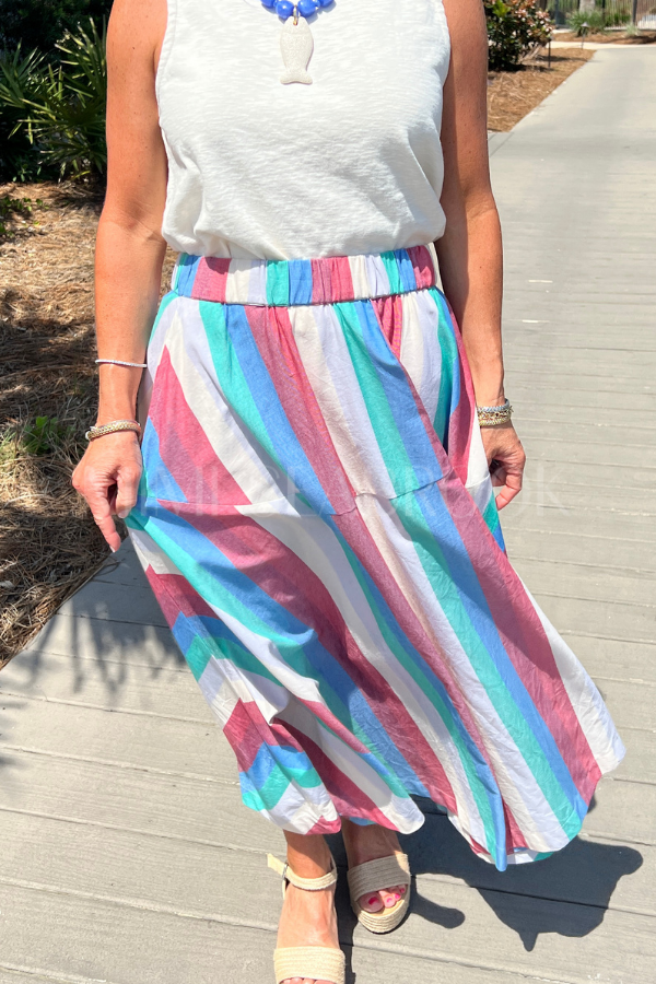 Olivia Skirt, Bennett Multi by Oliphant