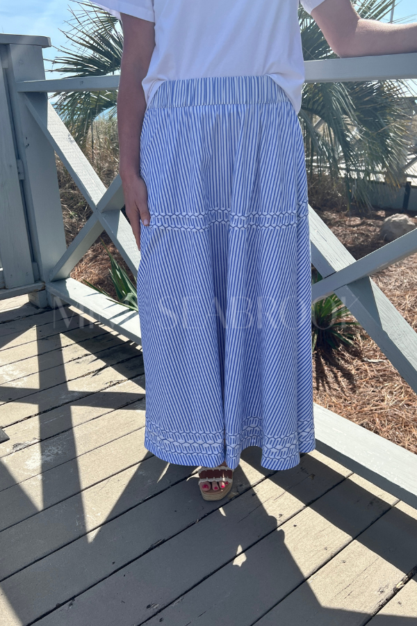 Olivia Skirt, Sconset Blue by Oliphant