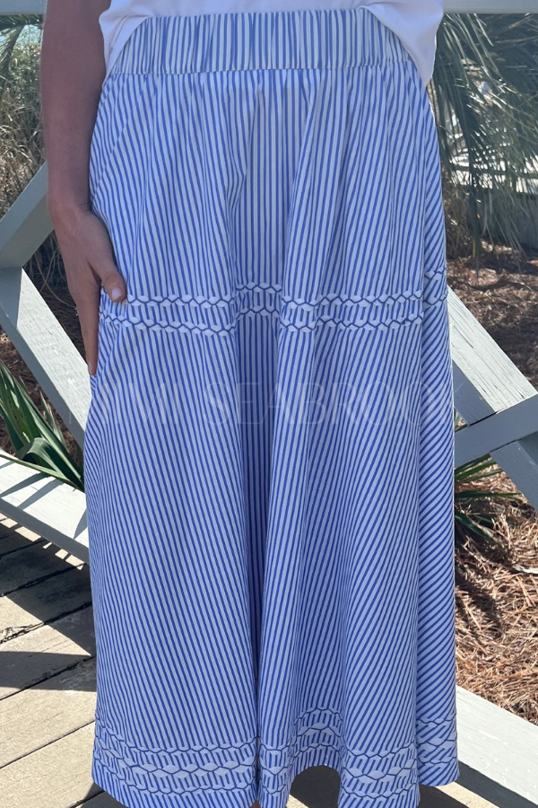 Olivia Skirt, Sconset Blue by Oliphant