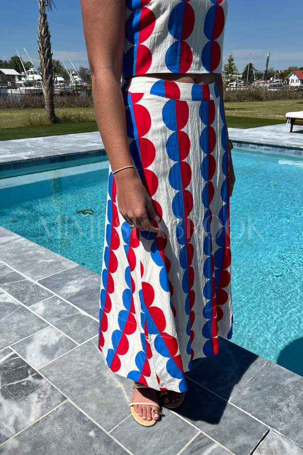 Orion top and skirt set