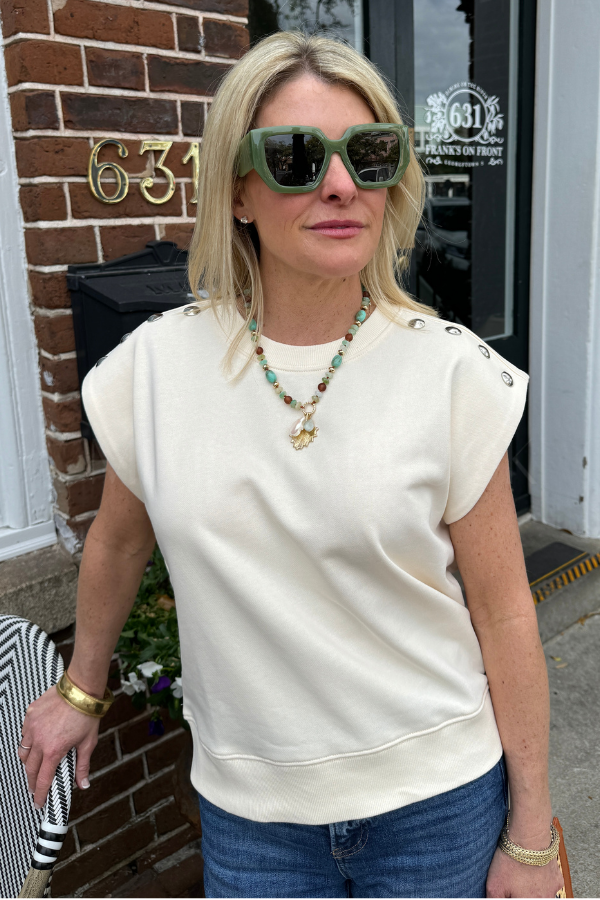 Owens top, ecru