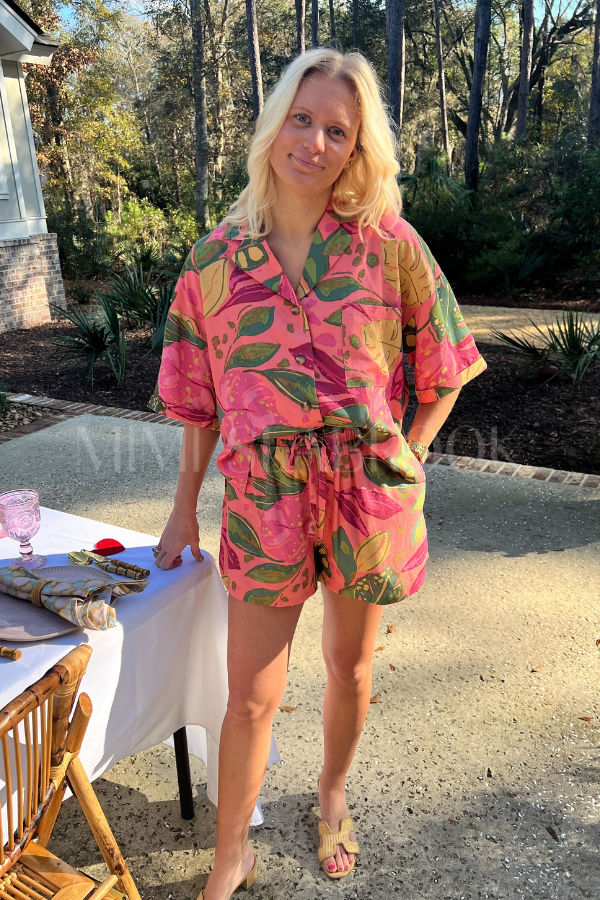 Padgett top & shorts set