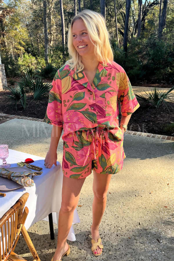 Padgett top & shorts set