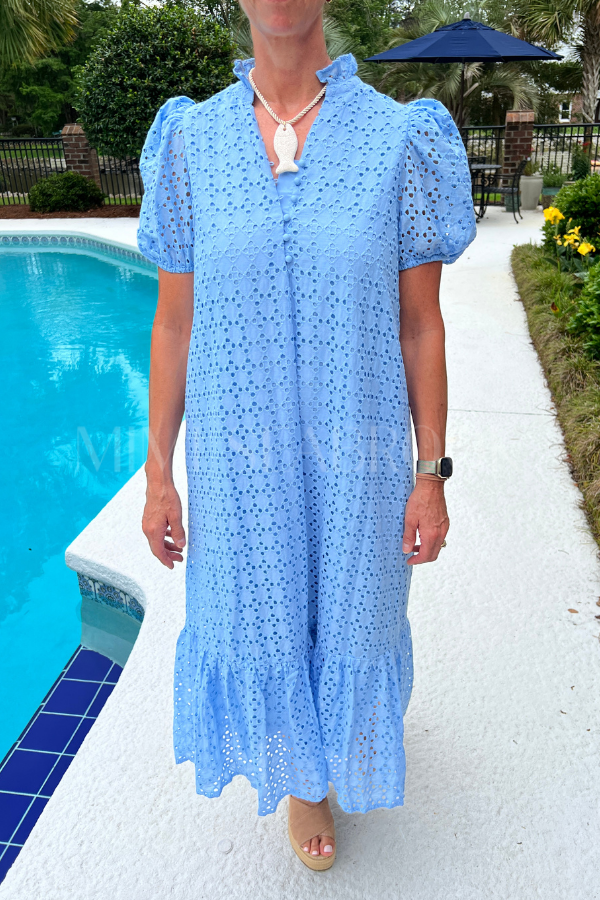 Parish dress, blue