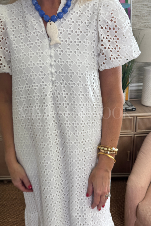 Parish dress, off white