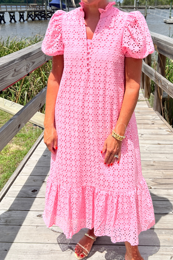 Parish dress, pink