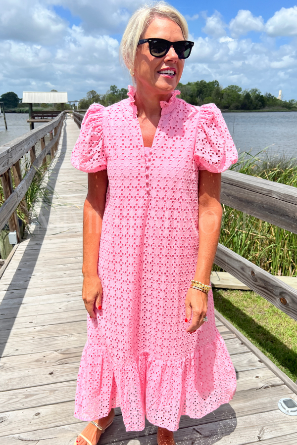 Parish dress, pink