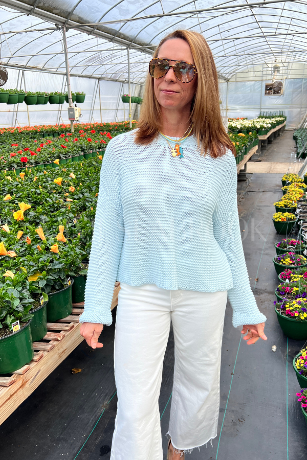 Paulina sweater, powder blue