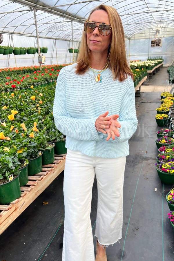 Paulina sweater, powder blue