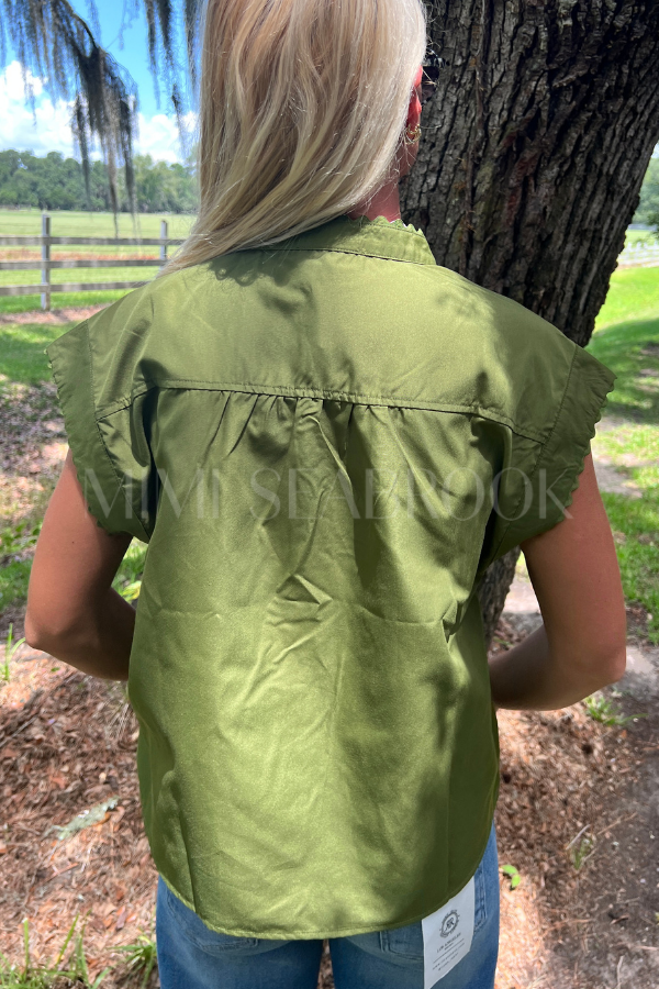 Pendale top, olive
