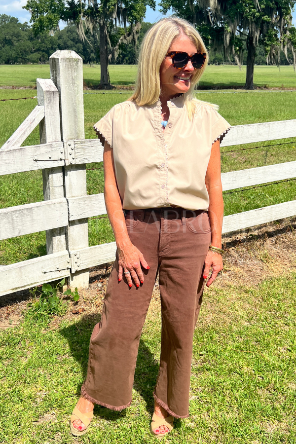 Pendale top, sand