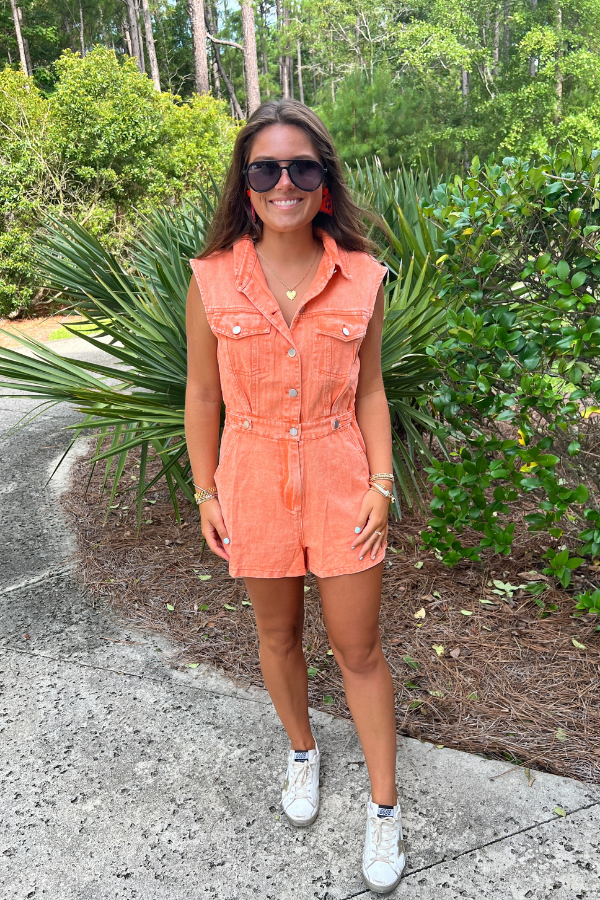 Peyton romper, sunkist