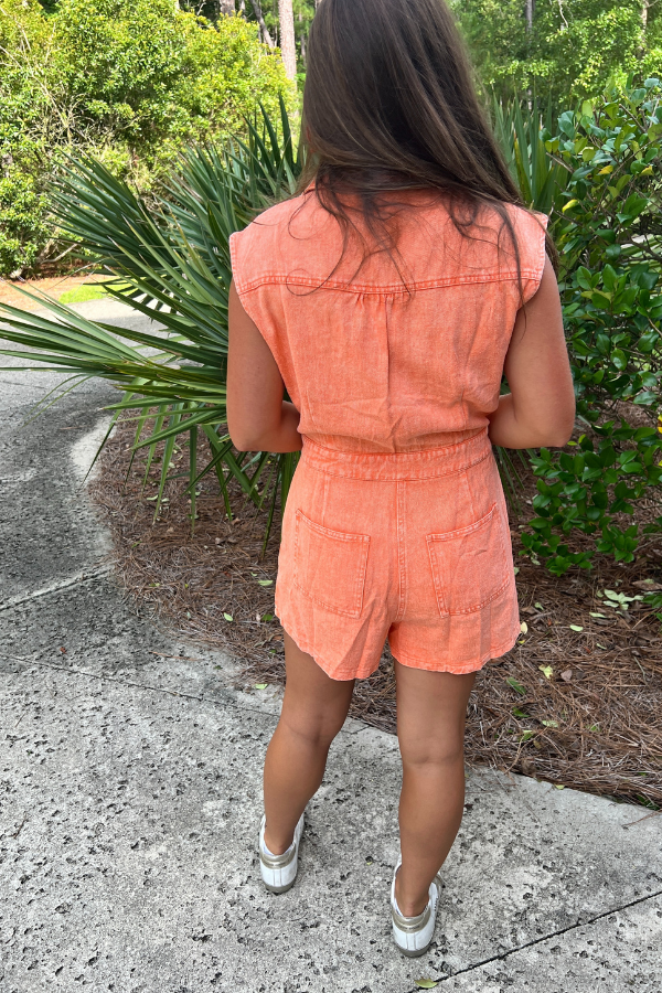 Peyton romper, sunkist