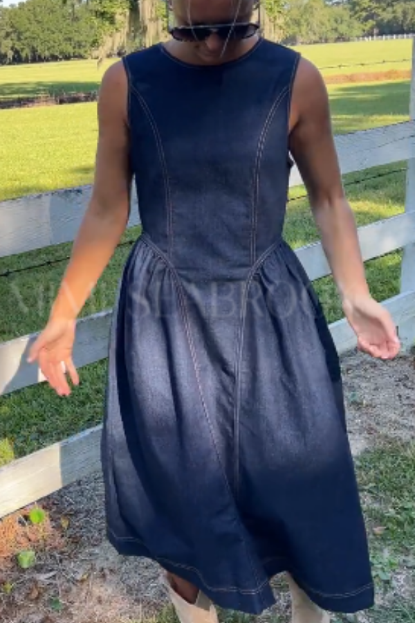 Porter denim dress
