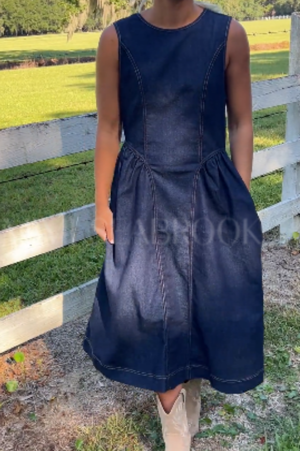 Porter denim dress