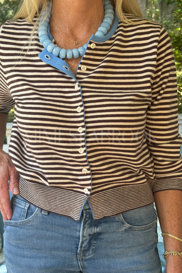 Randel sweater, brown/cream