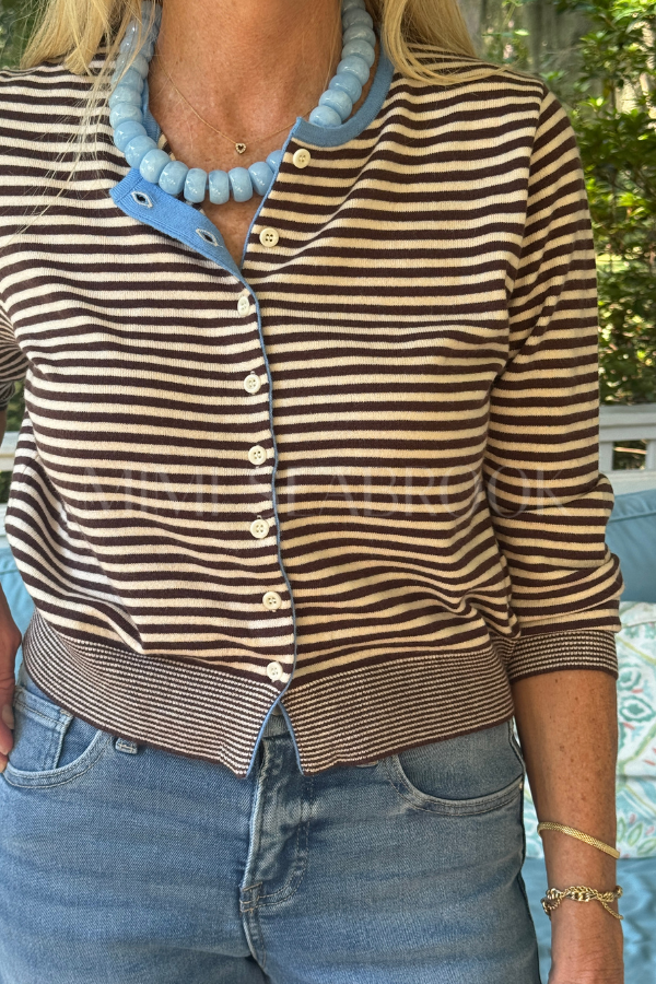 Randel sweater, brown/cream