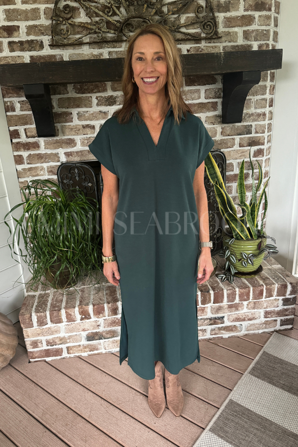 Reaves dress, forest