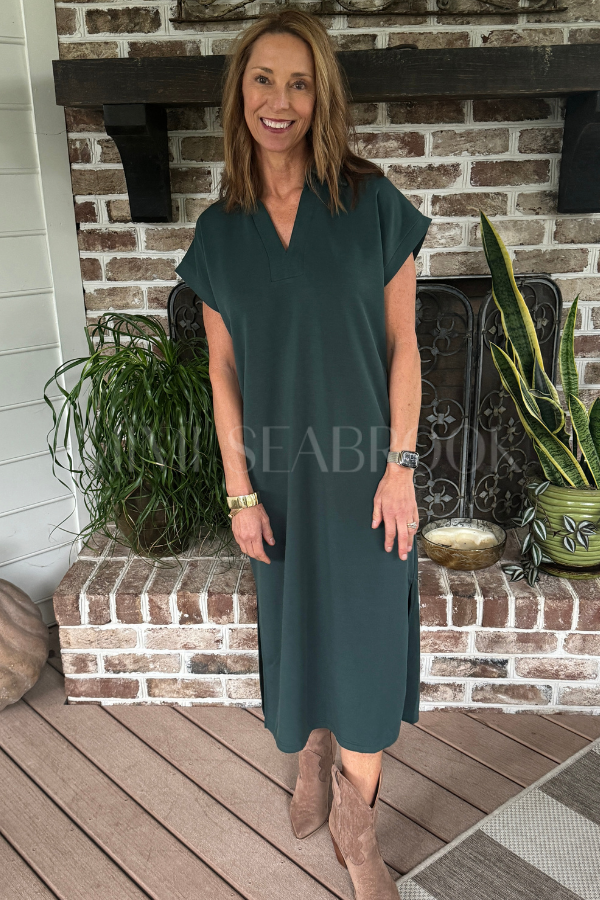 Reaves dress, forest