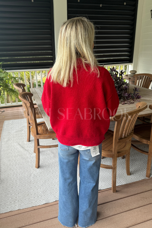 Regency sweater, red