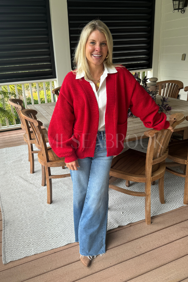 Regency sweater, red