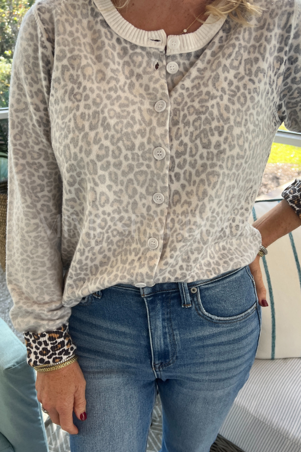 Regina cardigan sweater, cream