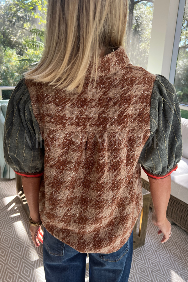 Retta top, brown