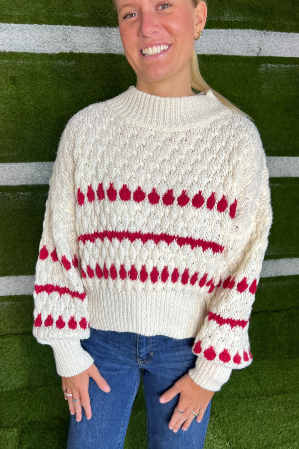 Ridley sweater, red