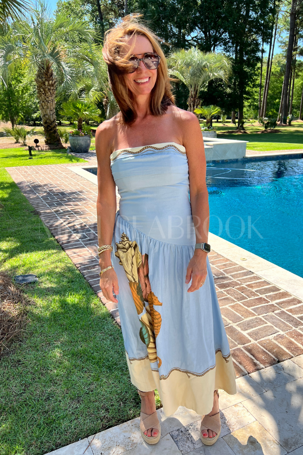 Rio Souvenir Strapless Maxi Dress by Farm Rio