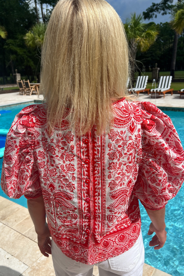 River Ride Red Blouse by Farm Rio