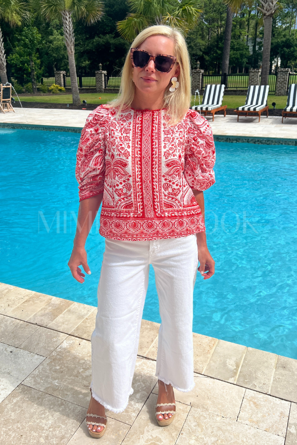 River Ride Red Blouse by Farm Rio