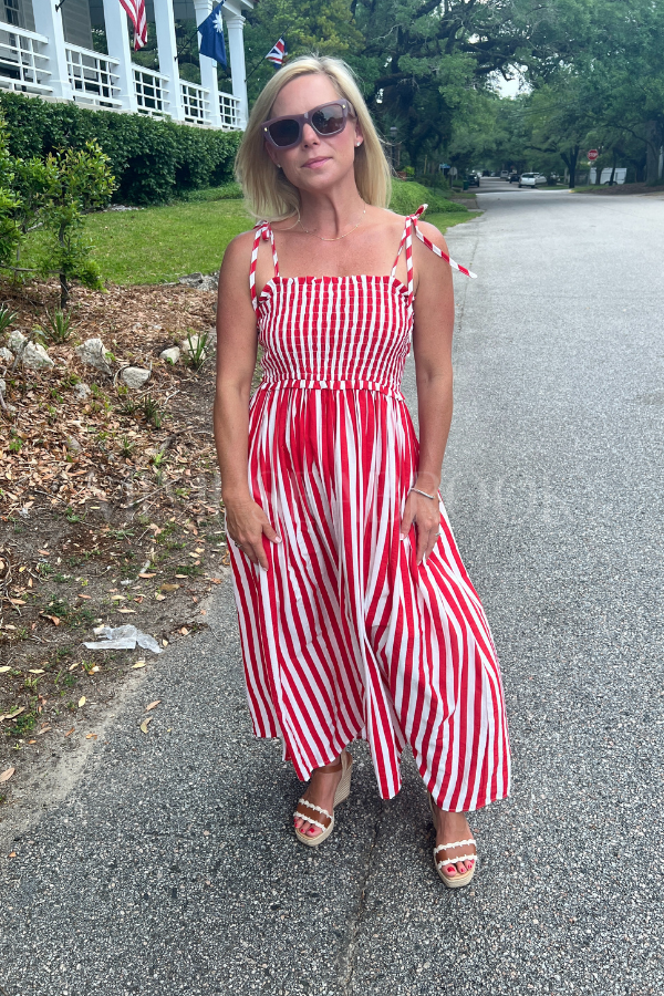 Robbins dress, red