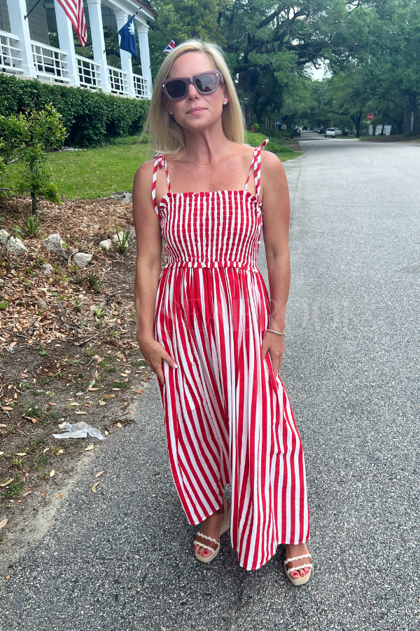 Robbins dress, red