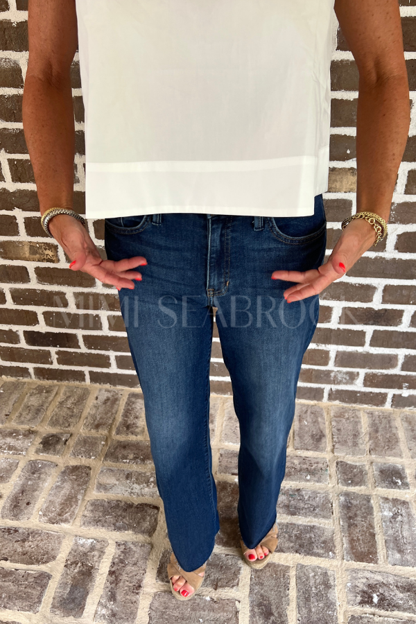 Rockledge Ankle Straight Clean jeans, dark