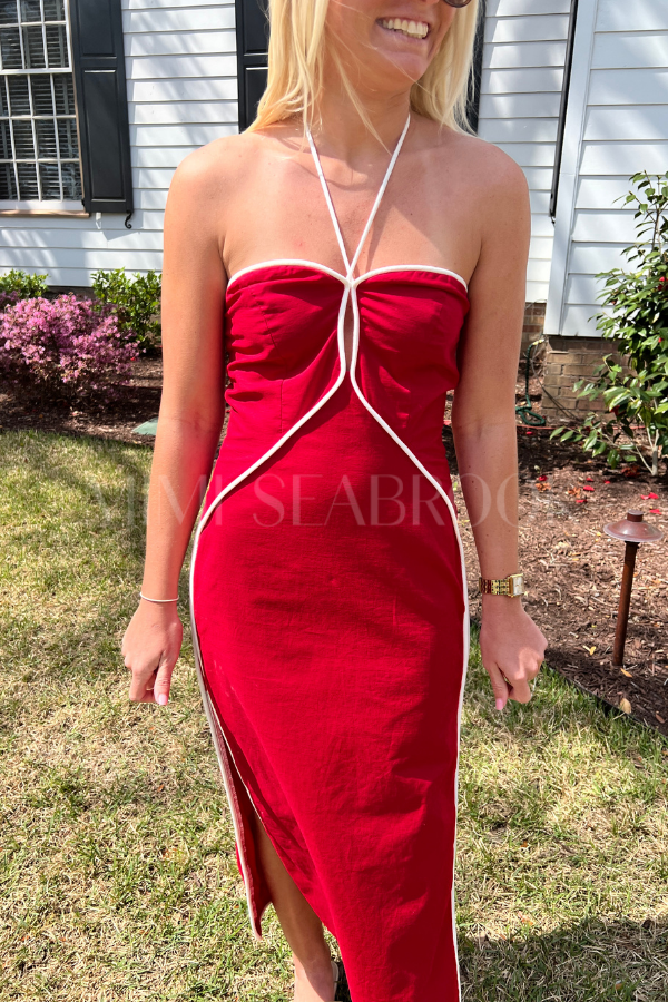 Romy dress, red